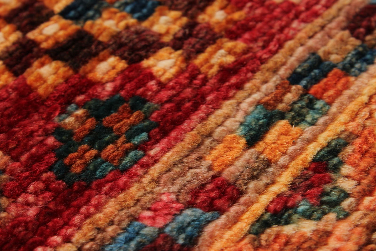 3x10 Brown and Multicolor Tribal Runner