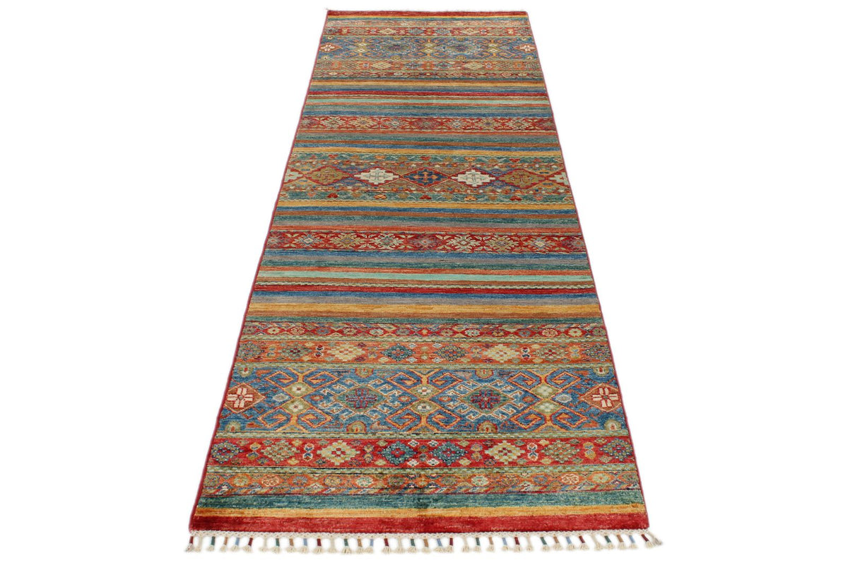 3x9 Brown and Multicolor Tribal Runner