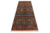 3x9 Brown and Multicolor Tribal Runner
