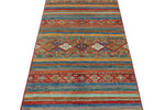 3x9 Brown and Multicolor Tribal Runner