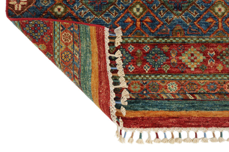 3x9 Brown and Multicolor Tribal Runner
