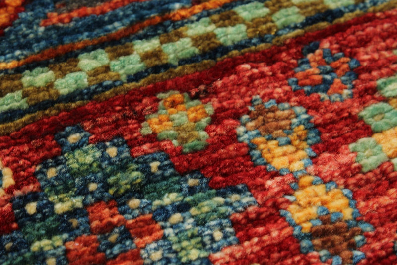 3x9 Brown and Multicolor Tribal Runner