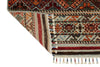 3x8 Light Gray and Multicolor Tribal Runner