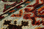 3x8 Light Gray and Multicolor Tribal Runner