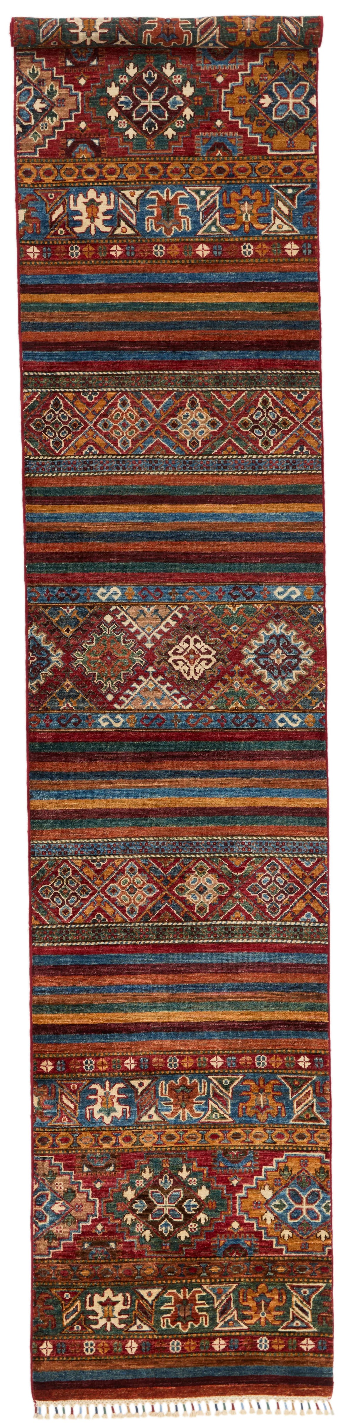 3x13 Brown and Multicolor Tribal Runner