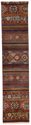 3x13 Brown and Multicolor Tribal Runner