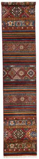 3x13 Brown and Multicolor Tribal Runner