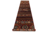 3x13 Brown and Multicolor Tribal Runner