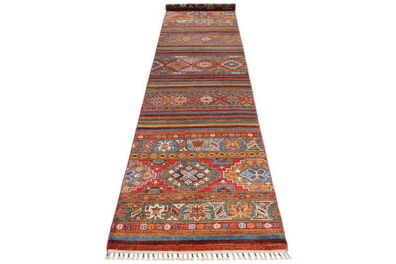 3x13 Brown and Multicolor Tribal Runner