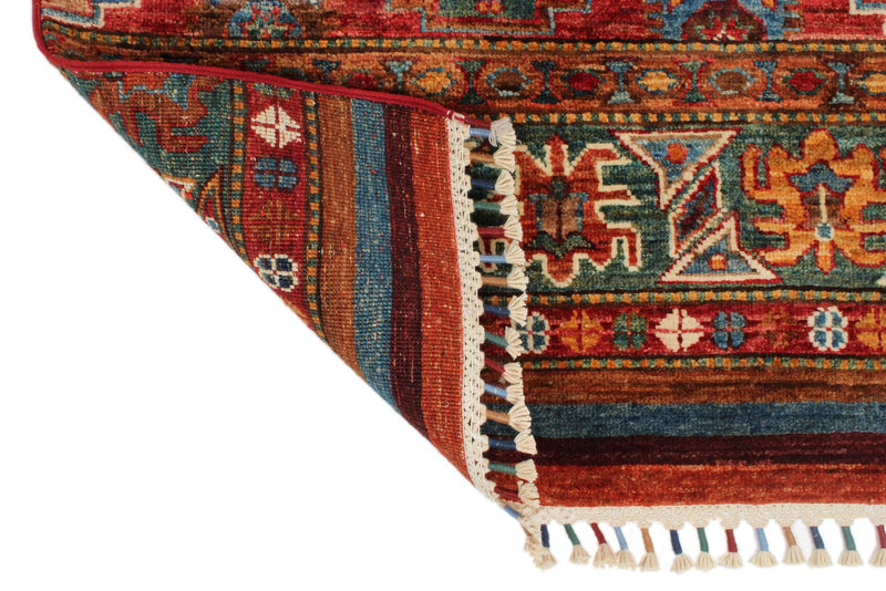3x13 Brown and Multicolor Tribal Runner