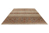 9x12 Light Brown and Multicolor Tribal Rug