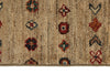 9x12 Light Brown and Multicolor Tribal Rug