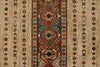 9x12 Light Brown and Multicolor Tribal Rug