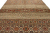 10x13 Camel and Multicolor Tribal Rug