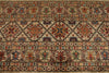 10x13 Camel and Multicolor Tribal Rug