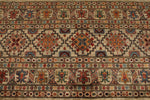 10x13 Camel and Multicolor Tribal Rug