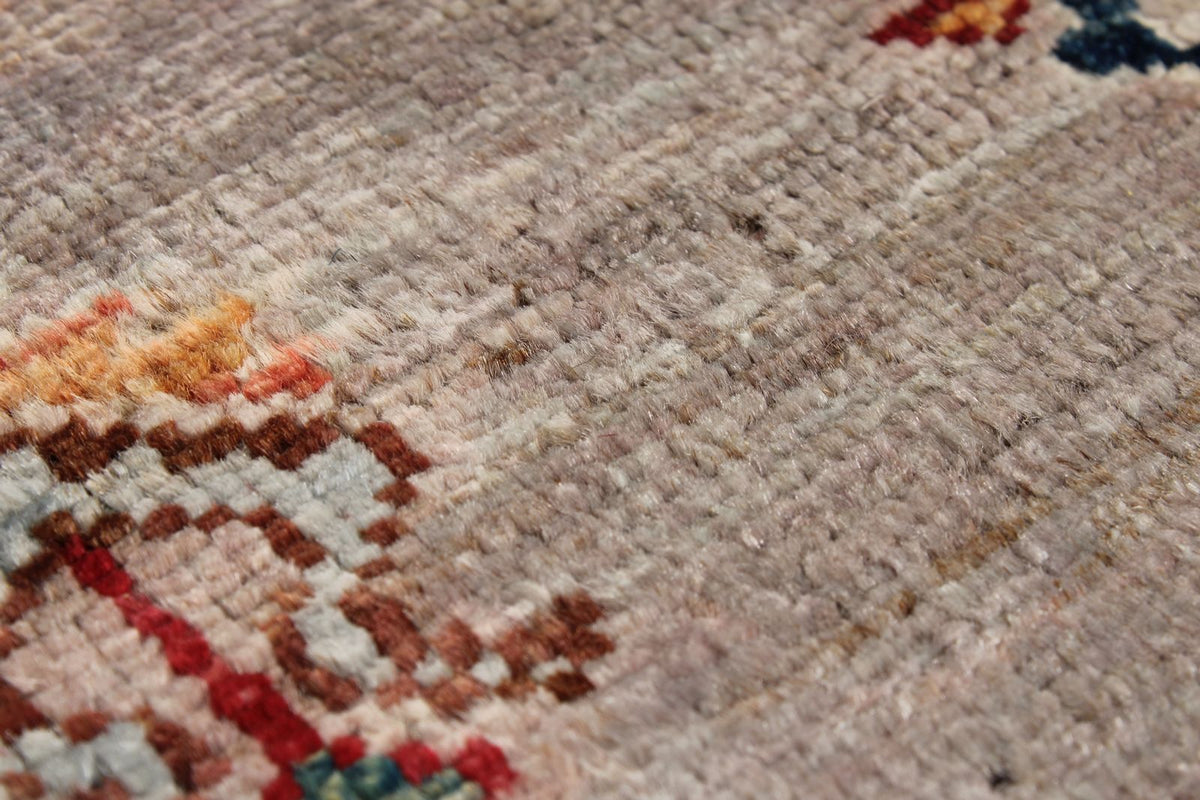 6x9 Rose and Multicolor Tribal Rug