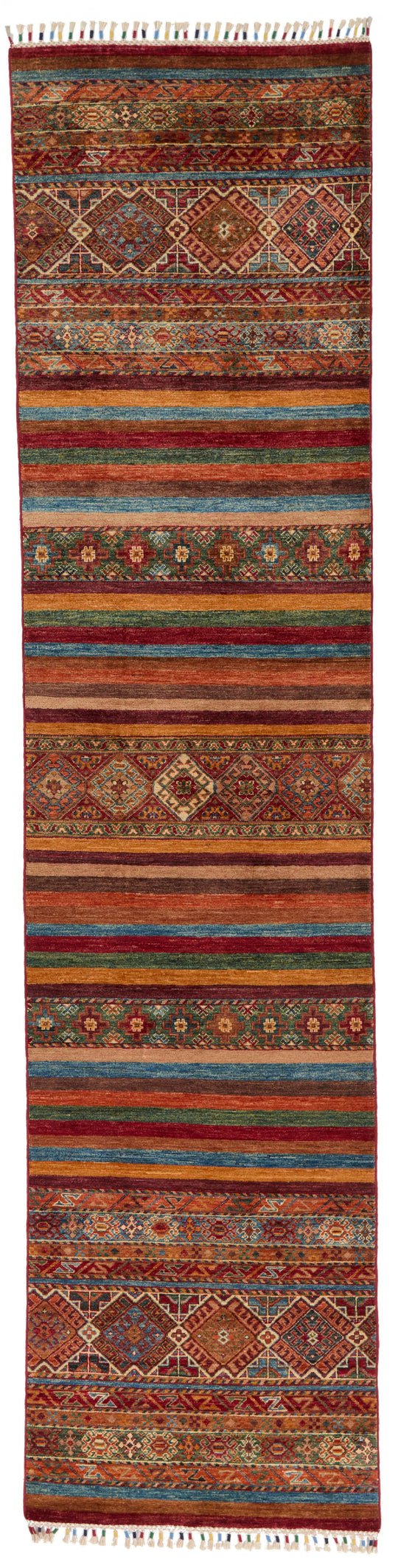 3x11 Brown and Multicolor Tribal Runner