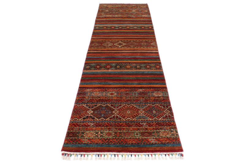 3x11 Brown and Multicolor Tribal Runner