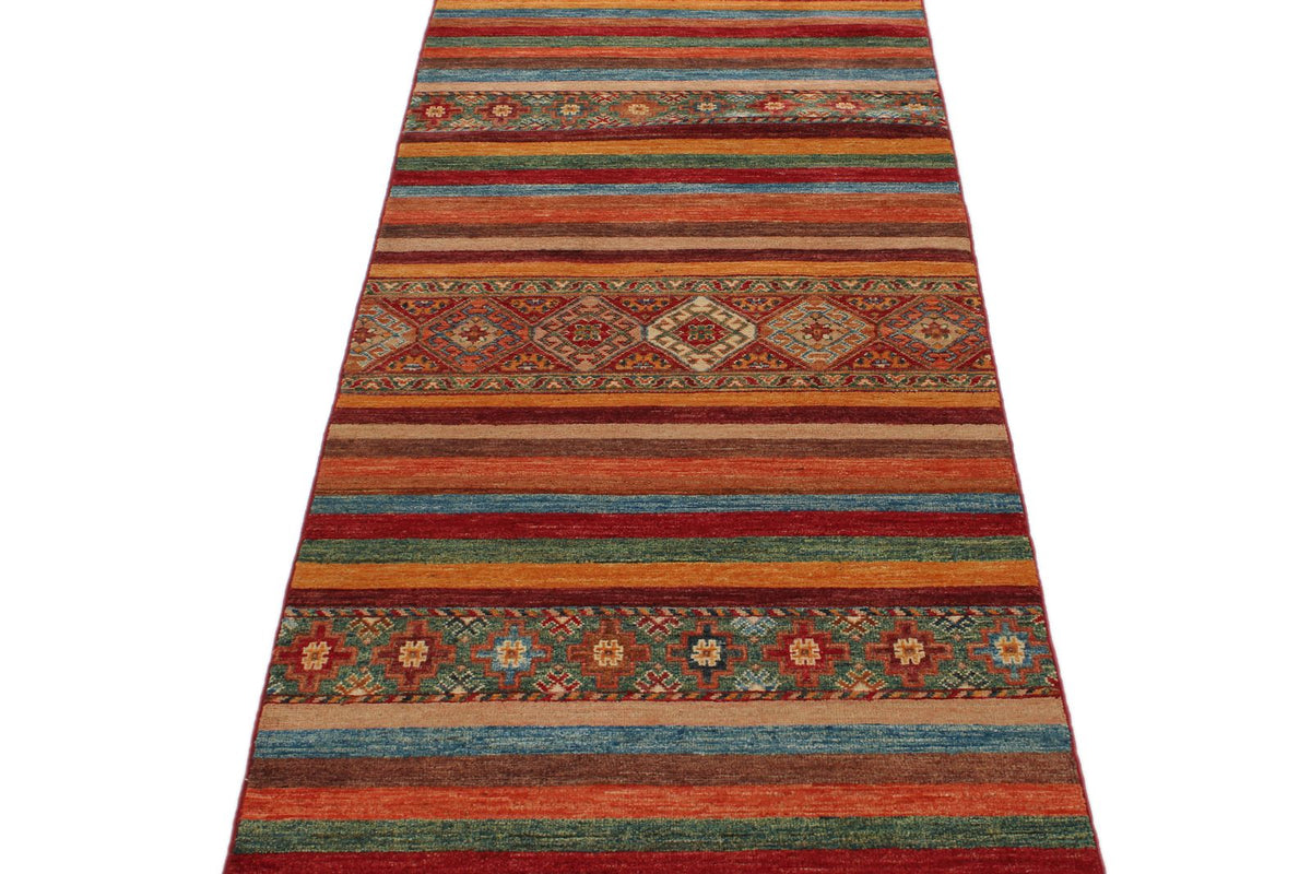 3x11 Brown and Multicolor Tribal Runner