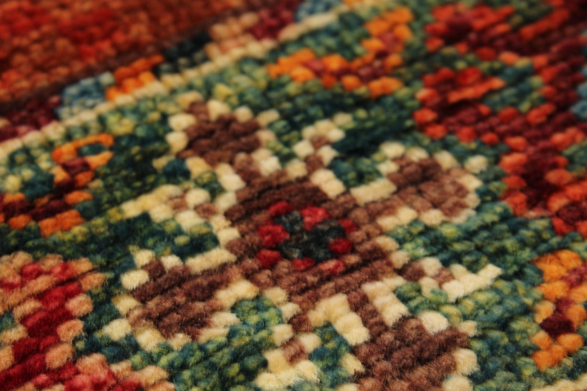 3x11 Brown and Multicolor Tribal Runner