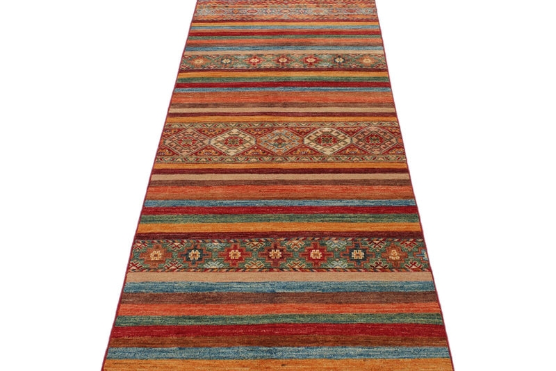 3x11 Brown and Multicolor Tribal Runner
