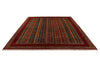 10x13 Multicolor and Red Turkish Tribal Rug