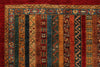 10x13 Multicolor and Red Turkish Tribal Rug