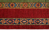 9x12 Multicolor and Red Turkish Tribal Rug