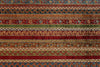 9x12 Multicolor and Red Turkish Tribal Rug