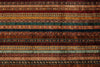 10x13 Multicolor and Red Turkish Tribal Rug