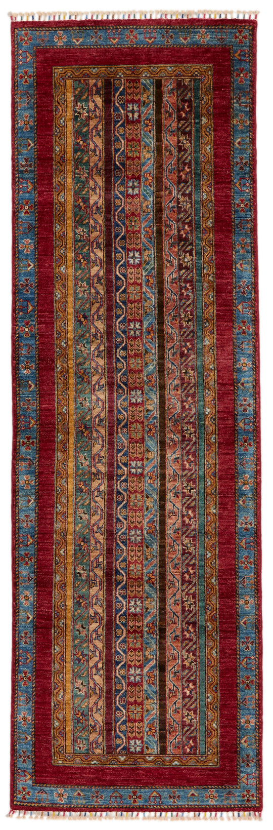 3x9 Multicolor Turkish Tribal Runner