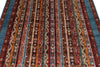 5x7 Multicolor and Blue Turkish Tribal Rug