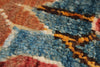 3x4 Blue and Multicolor Turkish Tribal Rug