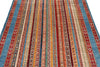 5x7 Multicolor and Blue Turkish Tribal Rug