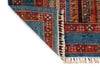 5x7 Multicolor and Blue Turkish Tribal Rug