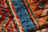 5x7 Multicolor and Blue Turkish Tribal Rug