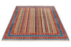 5x6 Multicolor and Blue Turkish Tribal Rug