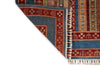 5x6 Multicolor and Blue Turkish Tribal Rug