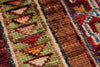 5x6 Multicolor and Blue Turkish Tribal Rug