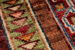 5x6 Multicolor and Blue Turkish Tribal Rug