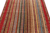 4x6 Multicolor and Red Turkish Tribal Rug
