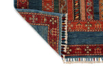 5x6 Multicolor and Blue Turkish Tribal Rug