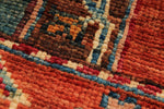 5x6 Multicolor and Blue Turkish Tribal Rug