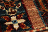 5x7 Multicolor and Blue Turkish Tribal Rug