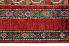 3x4 Red and Multicolor Turkish Tribal Rug
