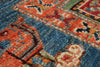 3x4 Navy and Multicolor Anatolian Traditional Rug