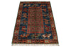 3x4 Navy and Multicolor Anatolian Traditional Rug