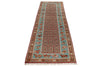 3x10 Multicolor and Blue Kazak Tribal Runner