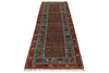 3x10 Multicolor and Blue Kazak Tribal Runner